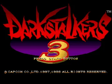 Darkstalkers 3 (EU) screen shot title